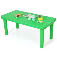 Costzon Kids Plastic Table, Portable Plastic Learn And Play Table For School Home Play Room, Activity Play Table (Table)