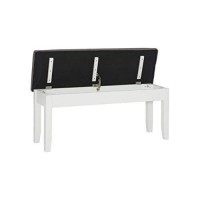 Powell Furniture Jane Storage, Antique White Dining Bench,