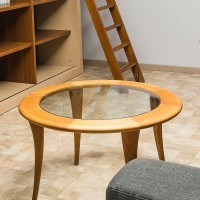 26 Inch Round Glass Table Top 3/8 Thick Pencil Polish Edge Tempered By Fab Glass And Mirror