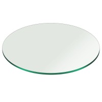 38 Inch Round Glass Table Top 38 Thick Pencil Polish Edge Tempered By Fab Glass And Mirror