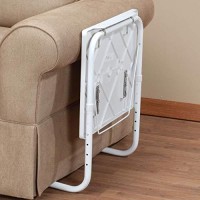 Fox Valley Traders White Adjustable Tray Table Easycomforts, One Size Fits