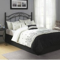 Mainstay Bed Headboard- Fits Full Or Queen Bed Frames, (Full/Queen, Black)