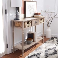 Safavieh Home Collection Christa Vintage White 3-Drawer Storage Console Table