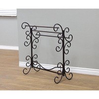 Frenchi Home Furnishing Blanket Rack, 355H, Black