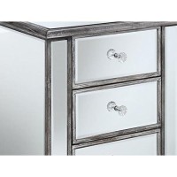 Convenience Concepts Gold Coast Collection 3-Drawer End Table, Weathered Graymirror