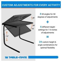 Table-Mate Xl Tv Tray - Portable, Foldable Table Trays For Eating, Desk Space And Couch - Mocha