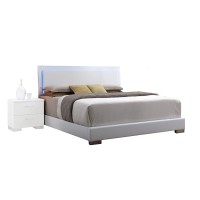 Acme Lorimar King Bed With Led In White