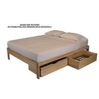 Kd Frames Nomad Platform Natural Poplar Bed - Full