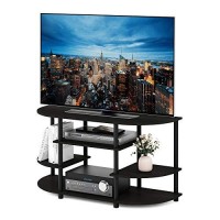 Furinno Jaya Simple Design Corner Tv Stand, Espressoblack