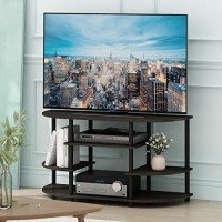 Furinno Jaya Simple Design Corner Tv Stand, Espressoblack