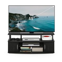 Furinno Jaya Large Entertainment Stand For Tv Up To 50 Inch, Blackwood