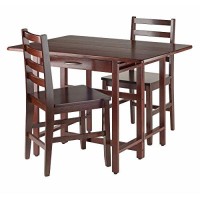 Winsome Wood Taylor 3-Pc Set Drop Leaf Table W/Ladder Back Chair