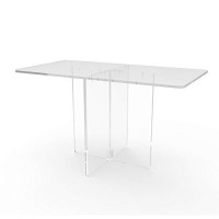 Fixturedisplaysa42 L X 24 W X 31 H Clear Acrylic Plexiglass Table Breakfast Table Communion Table Trade-Show Table 10033-2