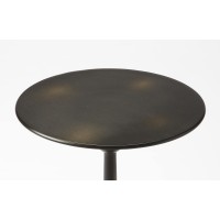 Butler Zora Black Iron Pedestal End Table