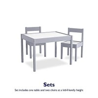 Baby Relax Hunter 3 Piece Kiddy Table And Chair Set, Gray