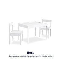 Baby Relax Hunter 3 Piece Kiddy Table And Chair Set, White