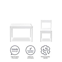 Baby Relax Hunter 3 Piece Kiddy Table And Chair Set, White