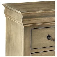 Acme Louis Philippe Iii Nightstand In Antique Gray