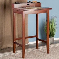Winsome Archie Home Office, Walnut, 27.95W X 45.04H X 21.65D