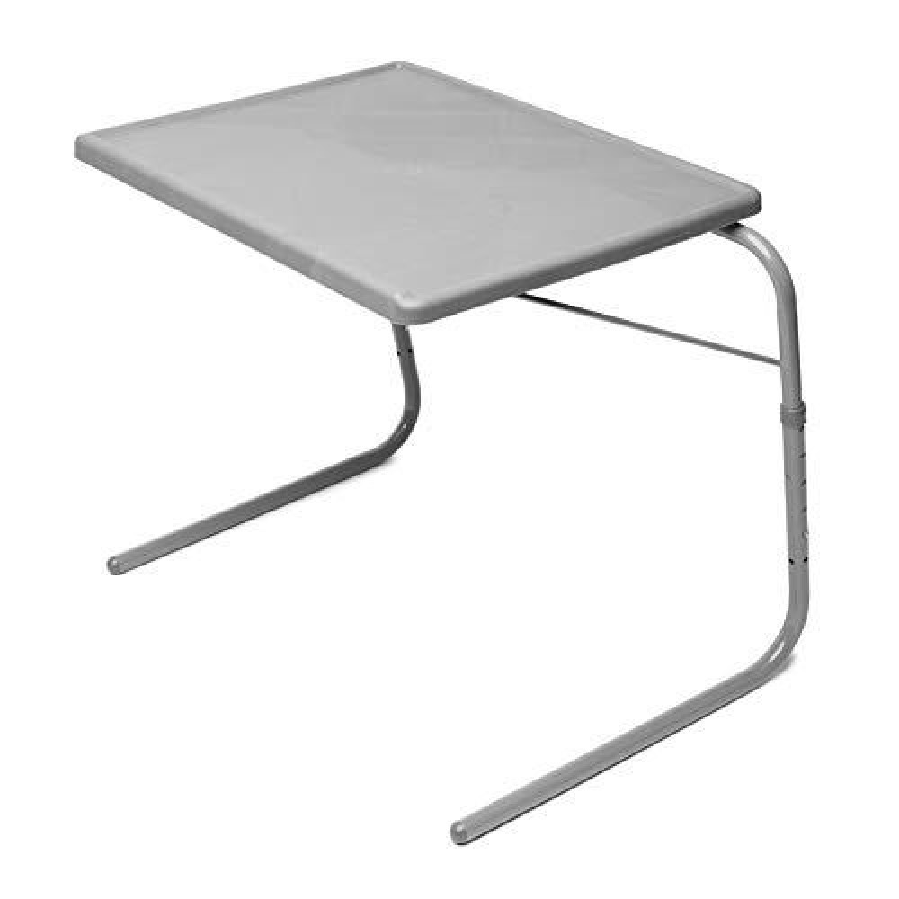 Table-Mate Xl Tv Tray - Portable, Foldable Table Trays For Eating, Desk Space And Couch - Silver