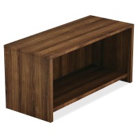 Lorell Essentials Hutch, Walnut, Laminate