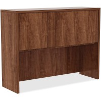 Lorell Essentials Hutch, Walnut, Laminate