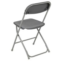 Flash Furniture Hercules Plastic Folding Chair - Grey (10 Pack) | Lightweight, Durable, And Comfortable Event Chair | 650Lb Weight Capacity