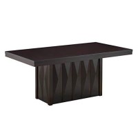 Kings Brand Furniture Cappuccino Finish Wood Modern Rectangular Dining Room Table