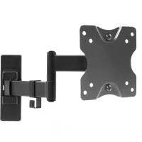 Vivo Full Motion Wall Mount For Up To 27 Inch Lcd Led Tv And Computer Monitor Screens, Tilt And Swivel Bracket With Max 100X100Mm Vesa, Black, Mount-Vw01M