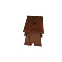 Peaceful Classics Step Stool | Handmade Amish Step Stool For Adults| Kitchen Step Stool| Solid Oak Wooden Stool For Bedroom, Living Room, Or Bathroom| Wooden Step Stool For Kids And Adults (Harvest)