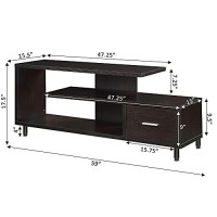 Convenience Concepts Seal Ii 60 Tv Stand, Espresso