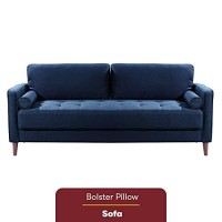 Lifestyle Solutions Lexington Sofa In, Navy Blue