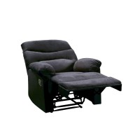 Acme Arcadia Woven Recliner In Black