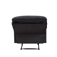 Acme Arcadia Woven Recliner In Black