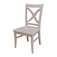 International Concepts Cosmo Chair, Washed Gray Taupe