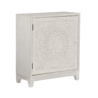 Powell Furniture Grace, Antique White Cabinet,