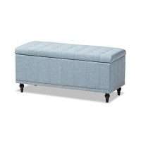 Baxton Studio Kaylee Storage Bench In Beige