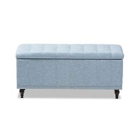 Baxton Studio Kaylee Storage Bench In Beige