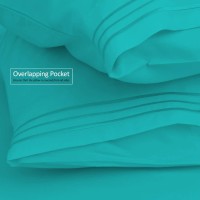 Nestl King Size Pillow Cases 2 Pc - Soft Pillow Cover - Lightweight Teal Pillowcase - Microfiber King Size Pillow Case - 20X40 Inches - Envelope Closure - Pillowcases King Set Of 2