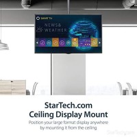 Startech.Com Ceiling Tv Mount - 3.5 To 5 Pole - Full Motion - Supports Displays 32?To 75 - For Vesa Mount Compatible Tvs (Flatpnlceil)