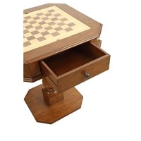 Acme Bishop 1-Drawer Wooden Game Table In Cherry