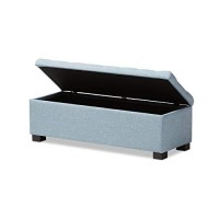 Baxton Studio Roanoke Storage Bench In Beige