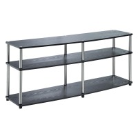 Convenience Concepts Designs2Go 3 Tier 60 Tv Stand, Black