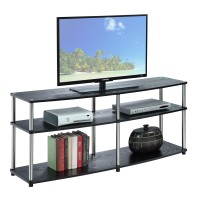 Convenience Concepts Designs2Go 3 Tier 60 Tv Stand, Black