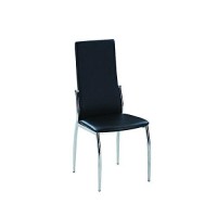 Chintaly Imports Luna Grey Contour-Back Side Chair, Set Of 4