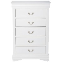 Acme Furniture Louis Philippe Chest, White, One Size