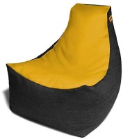 Jaxx Pixel Gamer Chair - Game Roomhome Theater Bean Bag Chair Yellow