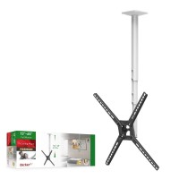 Barkan Tv Ceiling Mount, 29-65 Inch Full Motion - 3 Movement Flat/Curved Screen Bracket, Holds Up To 88 Lbs, Telescopic Height Adjustment, Lifetime Limited Warranty, Fits Led Oled Lcd