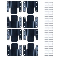 Lazyme Universal Sectional Sofa Interlocking, Sectional Couch Connectors, Sofa Connector Bracket With Hardware- 4 Sets, 8 Pieces
