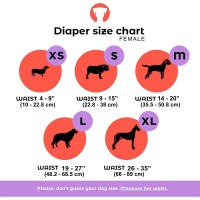 Petting Is Caring Dog Diapers Washable & Reusable Female And Male Dog Diapers Materials Durable Machine Washable Solution For Pet Incontinence And Long Travels - 3 Pack Set
